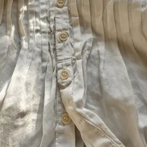 Cp Shades Shirt S Pleated Silk Cotton Blend White Button Down USA Minimalist thumbnail 10