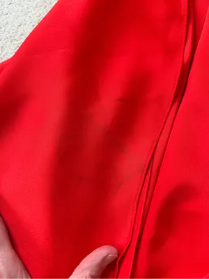 Free People x Fame & Partners Dea Red Satin Wrap‎ Maxi Dress Size 8 thumbnail 16