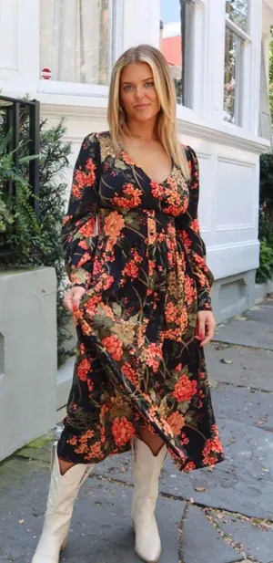 Vestique Vestibule Autumn Lovers Midi Dress Fall thumbnail 1