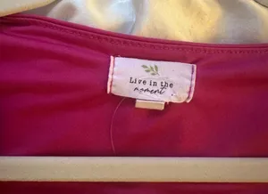 Revolve Live in the moment pink cropped top thumbnail 3