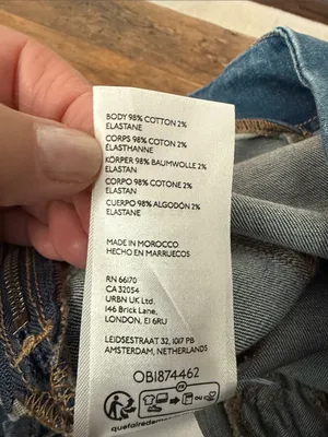 We The Free Denim Bella Moto Mid Rise Skinny Jeans Zip Ankle Size 27 NEW thumbnail 6