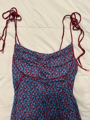 Free People Kai Print Tie Strap Mini Dress thumbnail 7