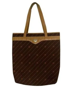 GUCCI Vintage XL Tote Bag in Canvas Fabric w/ thumbnail 1