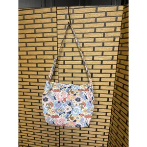Vera Bradley Blue And Pink‎ Floral Crossbody Purse thumbnail 2
