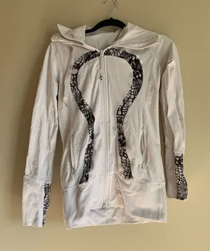 lululemon athletica White Black Women Jacket Coat Lightweight Athletic Size 4 thumbnail 1