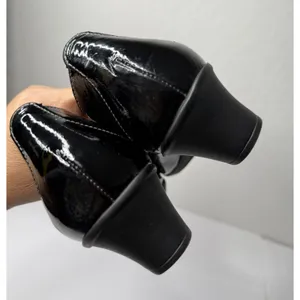 SAS Sonyo TriPad Comfort Black Patent Leather Pump‎ Sz11M Retro Grannycore Dance thumbnail 9