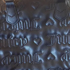 Juicy Couture Black Embossed Satchel with Gold Hardware thumbnail 6