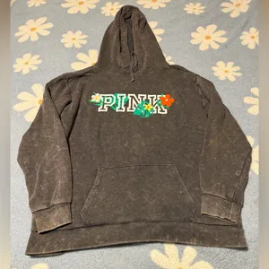 PINK Victoria's Secret Gray Hoodie thumbnail 1