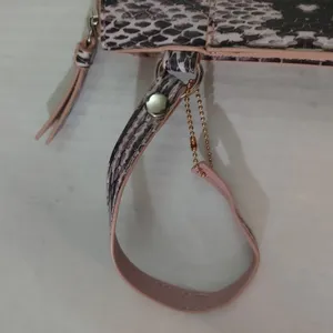 Pink Faux Crocodile Wristlet Accessory Casual Animal Print Boho Rocker Party thumbnail 5