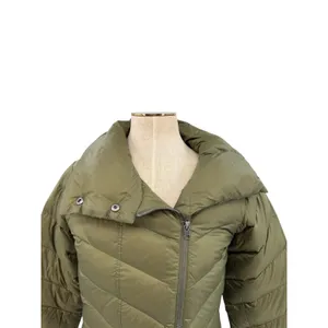 Patagonia Prow Jacket Olive Green Down Puffer Coat Womens Zip‎ Warm Small thumbnail 3
