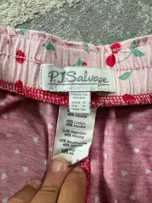 Vintage PJ Salvage pink and red pajama shorts s thumbnail 2