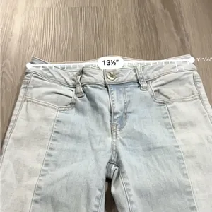 American Eagle Light Wash Mid Rise Cropped‎ Jegging Jeans Size 4 thumbnail 10