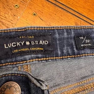 Lucky Brand Womens‎ 14/32 Regular Straight Leg Denim Jeans Medium Wash Blue thumbnail 4