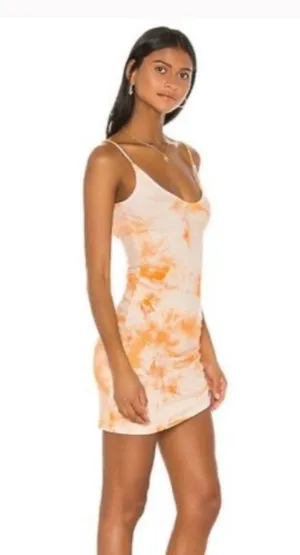 Privacy please blush pink tie dye mini dress size small revolve $88 spring boho thumbnail 1