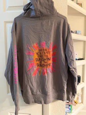 Natural Life Oversized Hoodie Grey Medium thumbnail 2
