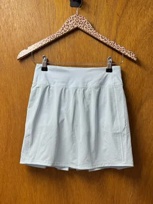 Lululemon Pace Rival Skirt Skort Midrise Pull On Extra Long Powder Blue 2 W8AAFS thumbnail 16