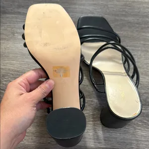 Nine West Stylish Black Women's Heels Strappy Sandals thumbnail 7