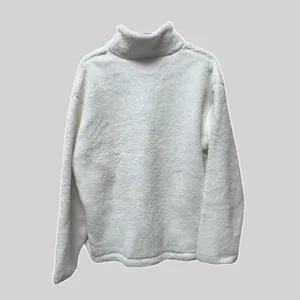 NWT New Balance Achiever Sherpa Pullover Half Zip - Sea‎ Salt - Small thumbnail 3