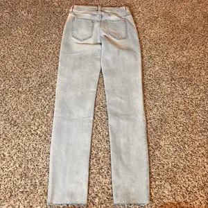 Banana Republic Universal Jean High Rise Raw Hem Light‎ Wash Denim Size 1 thumbnail 7