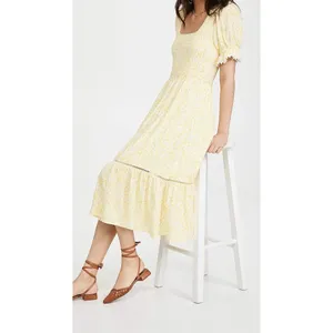 NWT Lost + Wander Sweet Summer Daze Midi Dress Small Yellow‎ Floral Cottagecore thumbnail 13
