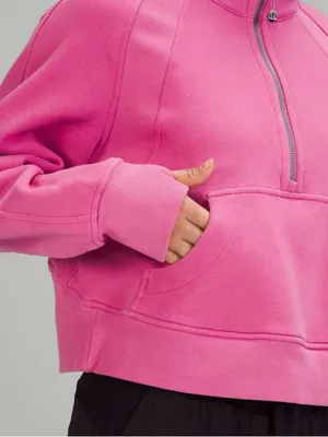 Lululemon Scuba Oversized Half-Zip Hoodie Pink size m/l women's thumbnail 4