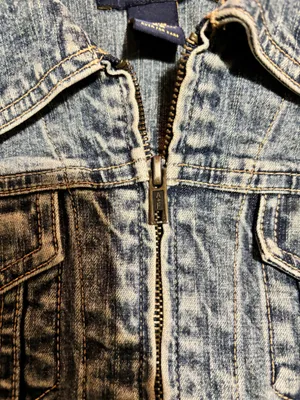 Vintage Abercrombie & Fitch dark washed vintage Jean jacket thumbnail 8