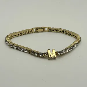 Baublebar Gold-Tone Tennis Bracelet with “M” Accent thumbnail 4