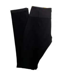 Lululemon‎ Black Yoga Leggings Size 8 Colorblock Waistband thumbnail 4