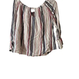 White and multi coloured striped shirt True Craft Sz Large‎ Women's thumbnail 4