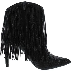 INC Boots Size 5.5 Black Western Ankle‎ Booties Pointed Toe Evening Shoes NEW thumbnail 2