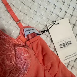Outcast NEW Lucia Corset Mini Dress Coral thumbnail 6