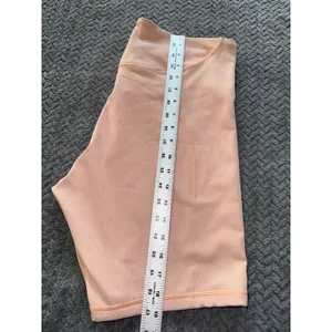 Lululemon Womens Train High Rise Shorts‎ Bike Ribbed Peach size 14 thumbnail 8