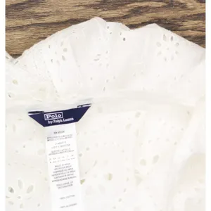 Polo Ralph Lauren Womens Patchwork Eyelet Cover Up Maxi Dress 21484578 White M thumbnail 6