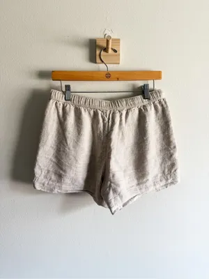 Abercrombie & Fitch Tie Waist Linen Mix Shorts Size S thumbnail 5