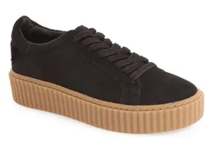 J/Slides‎ Suede Platform Sneaker Black Size 8 thumbnail 1