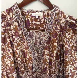 Anthropologie Love The Label Mabel‎ Khaki Puff Sleeve Mini Dress Size XS NWOT thumbnail 4