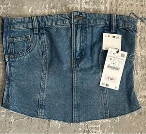Zara Denim Top thumbnail 1
