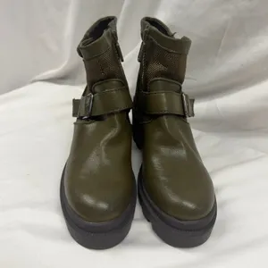 Circus By Sam Edelman Women's Platform Ankle Moss Moto Boots‎ Green Size 5M thumbnail 6