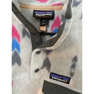 Patagonia Synchilla Snap-T Pullover Fleece Womens M Gray Print Lightweight thumbnail 3