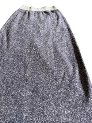 Moth Anthropologie Cotton Wool Blend Maxi Skirt Pull-On Purple Stretch Sz Small thumbnail 7
