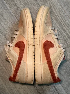 Nike Dunk Low Terry Swoosh Sneaker Women's Size 8 DZ4706-209 thumbnail 5