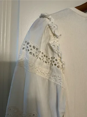 J.Crew Women's Ruffle-Trim Eyelet Top thumbnail 9