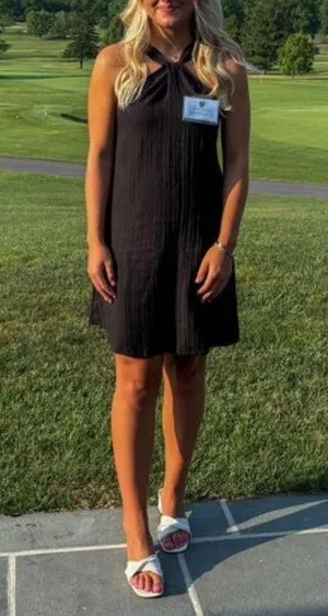 Black Cross Neck Dress  thumbnail 4