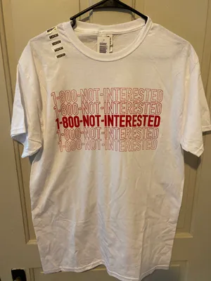 Graphic White Tshirt Size M thumbnail 1