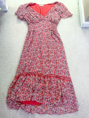 Max Studio Pink Floral Maxi Dress thumbnail 2