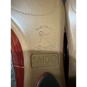 Franco Sarto Carmela patent red leather Mary Jane flats square toe Size 7.5 thumbnail 9