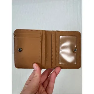 Fossil Tan Black Leather Fold Over Wallet Small Classic Women’s thumbnail 7