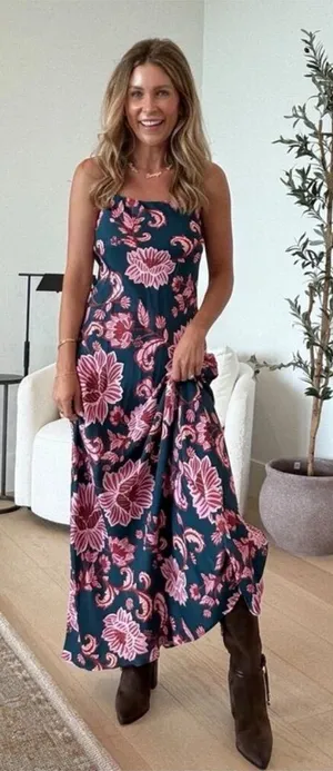 Farm Rio Flower Delicacy Paisley Slipdress thumbnail 1