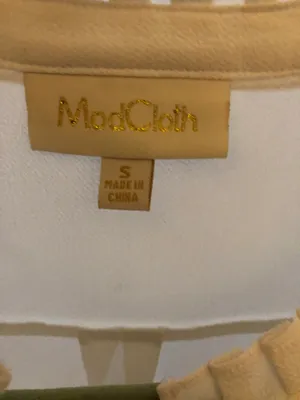 Modcloth vintage inspired sleeveless cami top with neck pleats, button up down, arm sleeve ruffles thumbnail 3