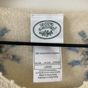 100% Lambswool Laura Ashley Cardigan with Snowflakes thumbnail 3